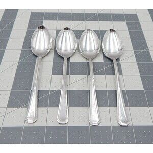 Supreme Cutlery by Towle Chestnut Hill Teaspoon Glossy Stainless Japan Lot 4 (f)